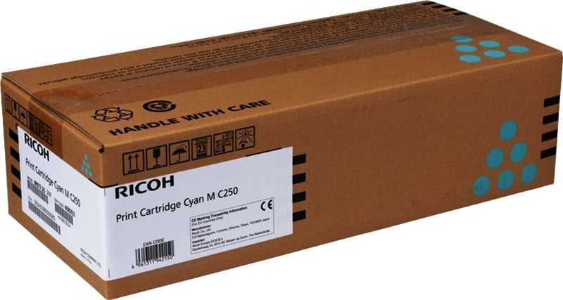 Ricoh MC250/PC300/PC301/PC302 Cyan Cartucho de Toner Original - 408353/M C250C - Prinkweb
