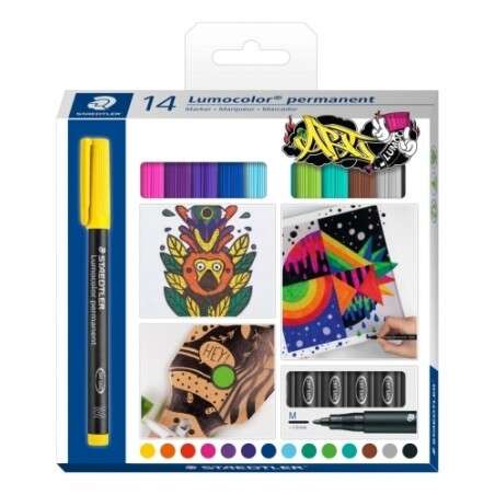 Staedtler Lumocolor 317 Rotuladores Permanentes - Punta Media Redonda - Trazo 1mm Aprox