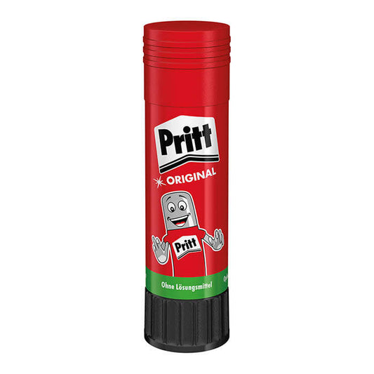 Cola em stick Pritt tamanho médio, 22g - Sem solventes - 97% de ingredientes naturais - Lavável a 20ºC - Segura para crianças 