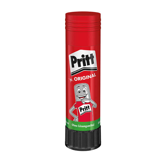 Bâton de colle Pritt grand format 43 g - Sans solvant - 97 % d'ingrédients naturels - Lavable à 20 °C - Sans danger pour les enfants 