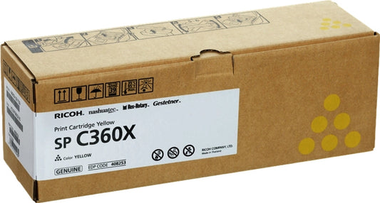 Ricoh Aficio SP-C361 Amarillo Cartucho de Toner Original - 408253/SPC360X - Prinkweb
