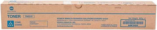 Konica Minolta TN221 Cyan Cartucho de Toner Original - TN221C/A8K3450 - Prinkweb