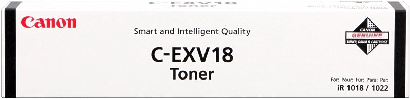 Canon CEXV18 Negro Cartucho de Toner Original - 0386B002 - Prinkweb