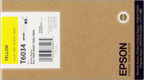 Epson T6034 Giallo Cartuccia d'Inchiostro Originale - C13T603400