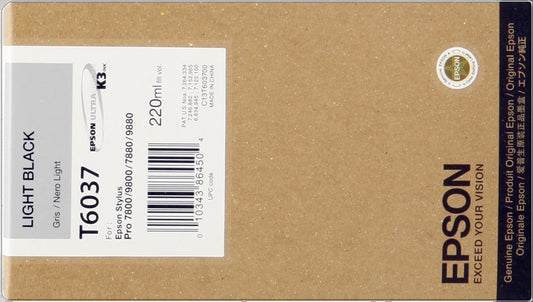 Epson T6037 Negro Light Cartucho de Tinta Original - C13T603700 - Prinkweb