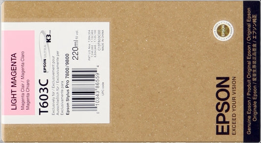 Epson T603C Magenta Light Cartucho de Tinta Original - C13T603C00 - Prinkweb