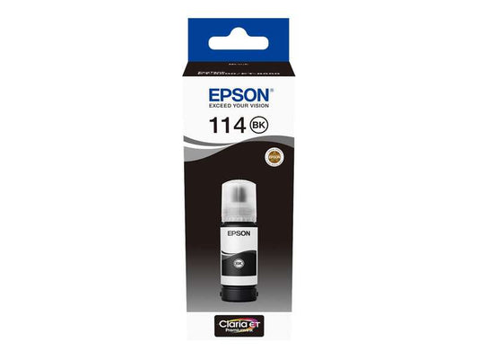 Epson 114 Negro Botella de Tinta Pigmentada Original - C13T07A140 - Prinkweb