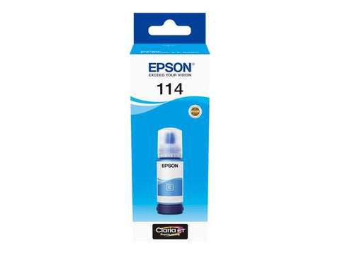 Frasco de tinta pigmentada original Epson 114 ciano - C13T07B240