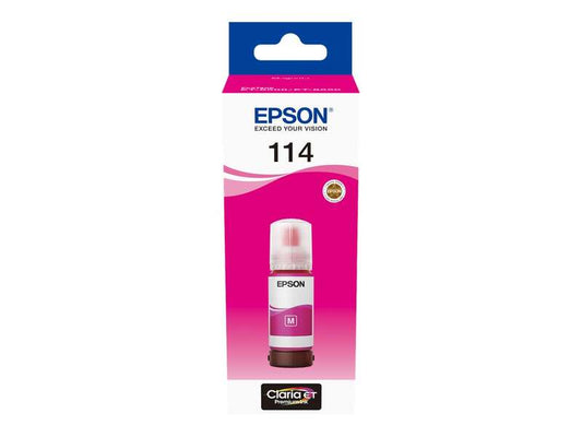 Epson 114 Magenta Botella de Tinta Pigmentada Original - C13T07B340 - Prinkweb