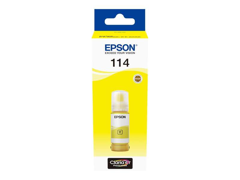 Epson 114 Amarillo Botella de Tinta Pigmentada Original - C13T07B440 - Prinkweb