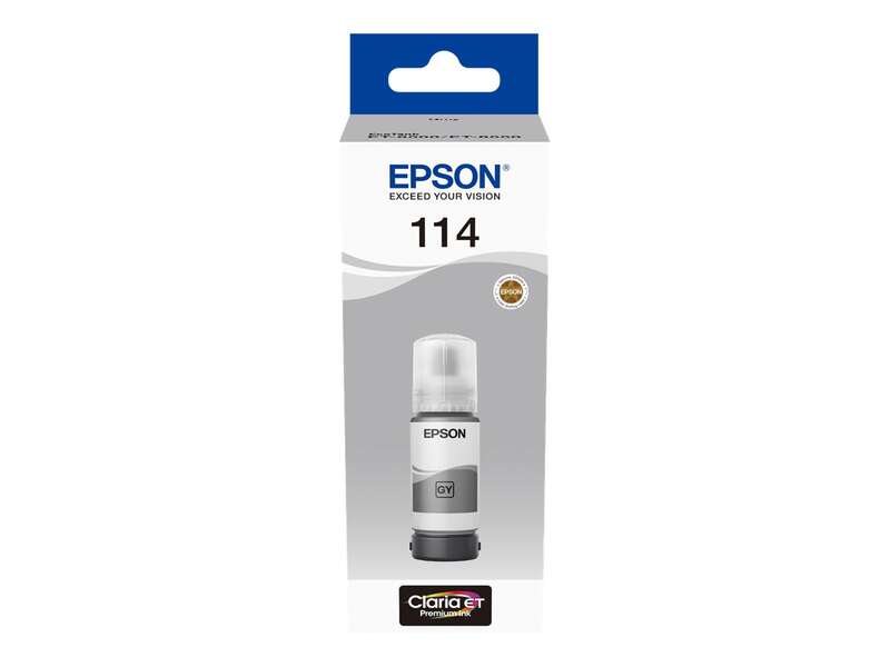 Epson 114 Gris Botella de Tinta Pigmentada Original - C13T07B540 - Prinkweb
