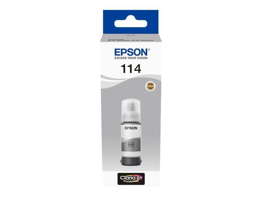 Epson 114 Gris Botella de Tinta Pigmentada Original - C13T07B540 - Prinkweb