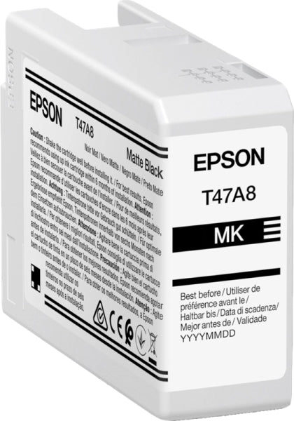 Epson T47A8 Negro Mate Cartucho de Tinta Original - C13T47A800 - Prinkweb