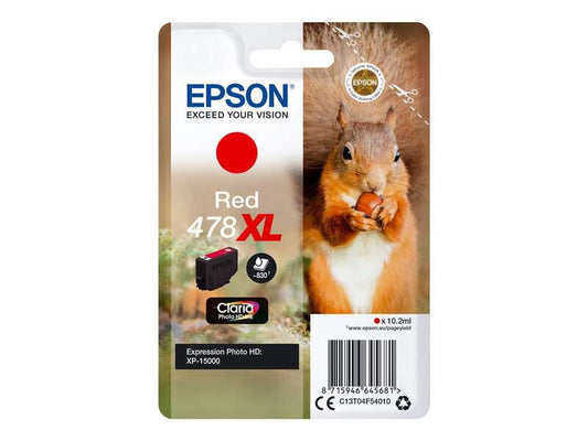 Epson 478XL Rojo Cartucho de Tinta Original - C13T04F54010 - Prinkweb