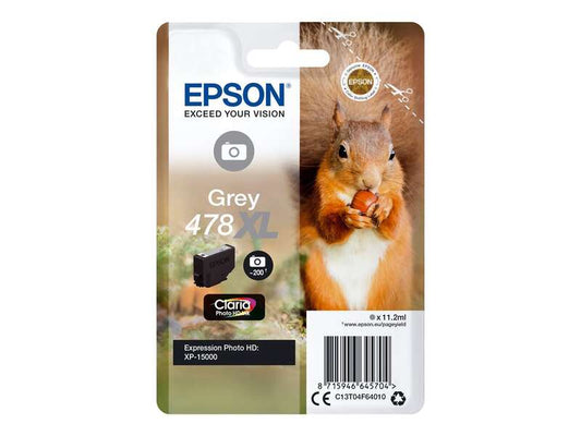 Epson 478XL Gris Cartucho de Tinta Original - C13T04F64010 - Prinkweb