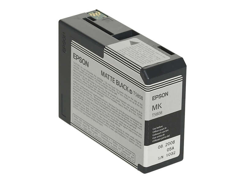 Epson T5808 Negro Mate Cartucho de Tinta Original - C13T580800 - Prinkweb