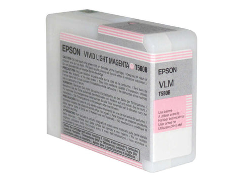 Cartucho de tinta original Epson T580B Magenta Claro Vibrante - C13T580B00