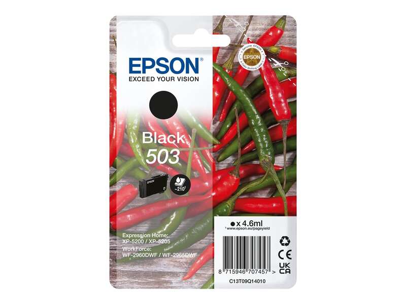 Epson 503 Negro Cartucho de Tinta Original - C13T09Q14010 - Prinkweb
