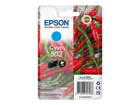 Epson 503 Cyan Cartucho de Tinta Original - C13T09Q24010 - Prinkweb