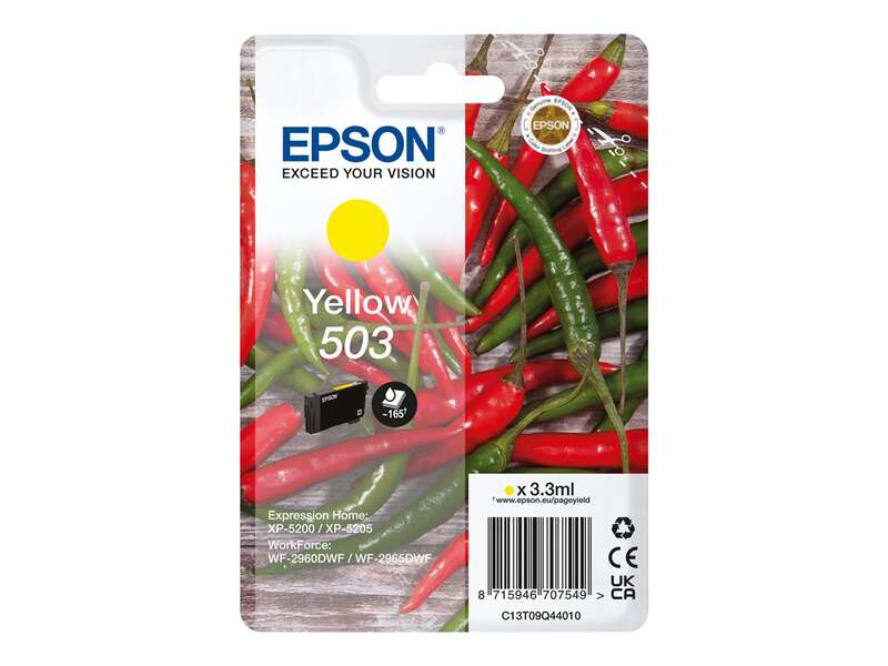 Epson 503 Amarillo Cartucho de Tinta Original - C13T09Q44010 - Prinkweb