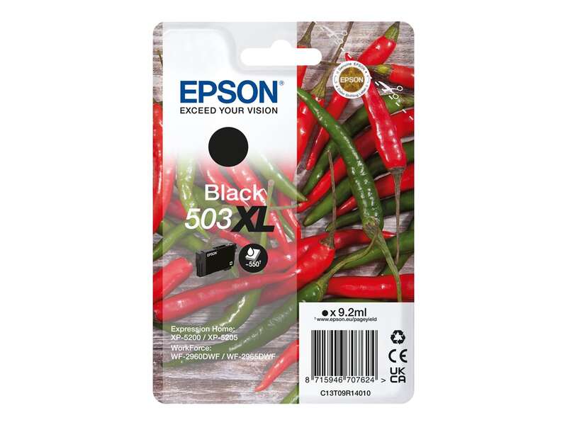 Epson 503XL Negro Cartucho de Tinta Original - C13T09R14010 - Prinkweb