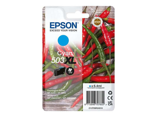 Epson 503XL Cyan Cartucho de Tinta Original - C13T09R24010 - Prinkweb