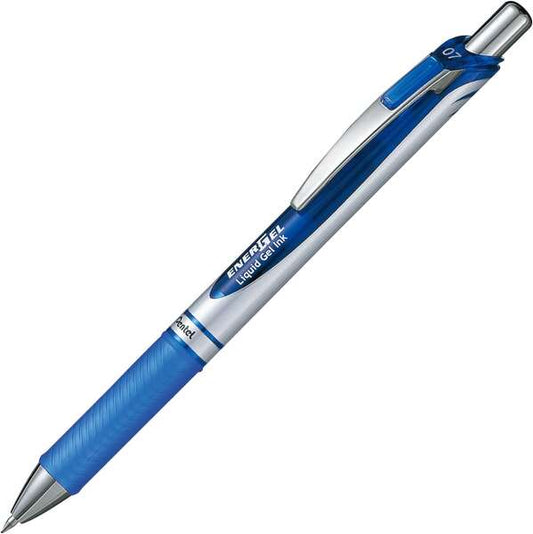 Stylo bille rétractable Pentel Energel - Pointe 0,7 mm - Largeur de trait 0,35 mm - Encre gel - Rechargeable - G