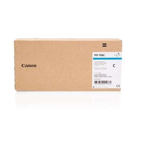 Canon PFI706 Cyan Cartucho de Tinta Original - 6682B001 - Prinkweb