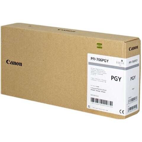 Canon PFI706 Gris Photo Cartucho de Tinta Original - 6691B001 - Prinkweb