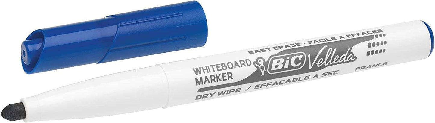 Marcador para quadro branco Bic Velleda 1741 - Ponta de 4,5 mm - Traço de 1,4 mm - Tinta à base de acetona -