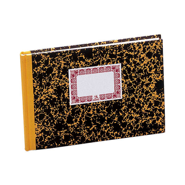 Dohe Cuaderno Cartone Cuentas Corrientes - Cuarto Apaisado - Lomera de Tela - 100 Hojas Offset de 70gr - Prinkweb