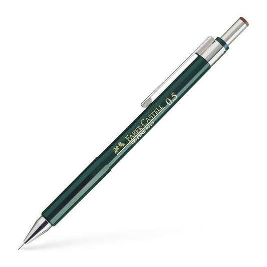 Porte-mine Faber-Castell TK-Fine 9713 - Mine HB - Largeur de trait 0,5 mm - Gomme intégrée