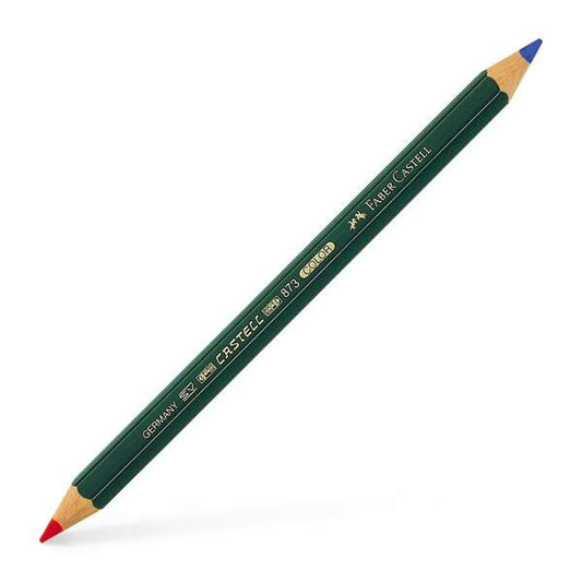 Lápis hexagonal bicolor grosso Faber-Castell Castell Color 873 - Ecológico - Resistente à quebra