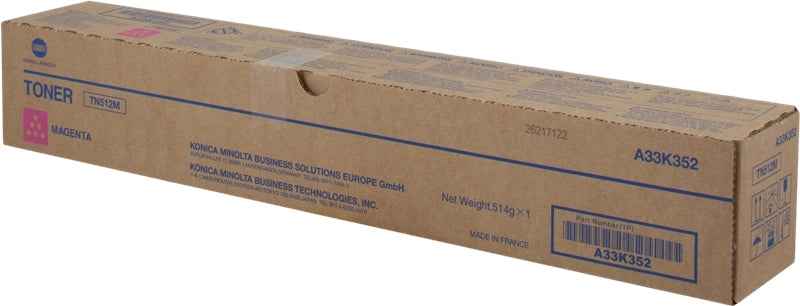 Konica Minolta TN512 Magenta Cartucho de Toner Original - TN512M/A33K352 - Prinkweb