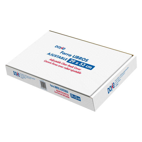 Dohe Caja de 100 Cubiertas Protectoras de Libros - Solapa Adhesiva Reposicionable - Tamaño 29x53cm - Material PVC 120 micras - Prinkweb