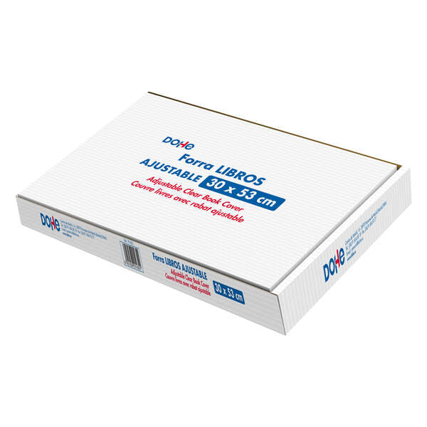 Dohe Caja de 100 Cubiertas Protectoras de Libros - Solapa Adhesiva Reposicionable - Tamaño 30x53cm - Material PVC 120 micras - Prinkweb