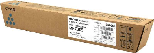 Ricoh Aficio MP-C305/MP-C305SPF Cyan Cartucho de Toner Original - 842082/841595/MPC305E - Prinkweb