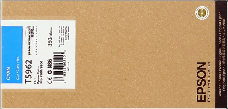 Epson T5962 Cyan Cartucho de Tinta Original - C13T596200 - Prinkweb