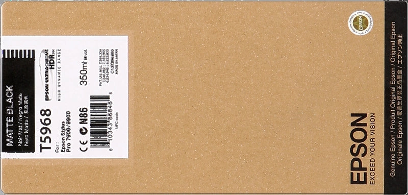 Epson T5968 Negro Mate Cartucho de Tinta Original - C13T596800 - Prinkweb