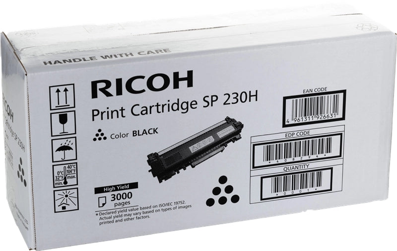 Ricoh SP230 Negro Cartucho de Toner Original - 408294/SP 230H - Prinkweb