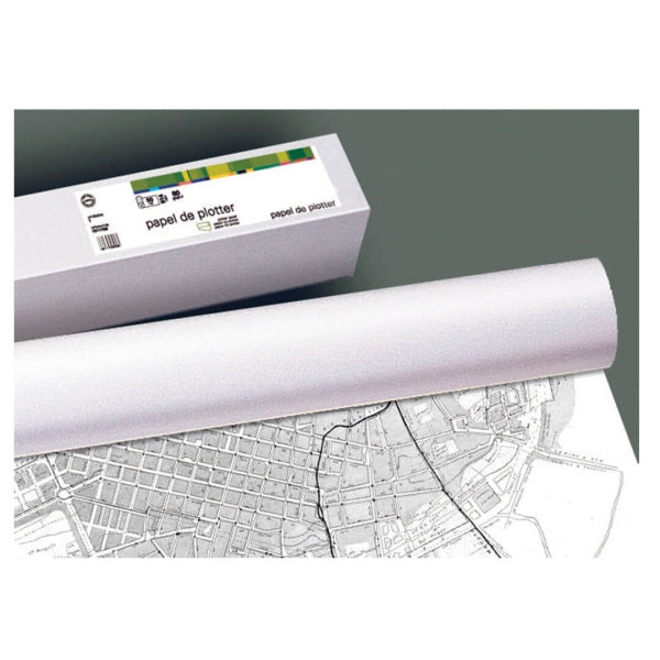 Fabrisa Plus Bobina de Papel para Plotter 90gr - Medidas 610mm x 50m - Prinkweb