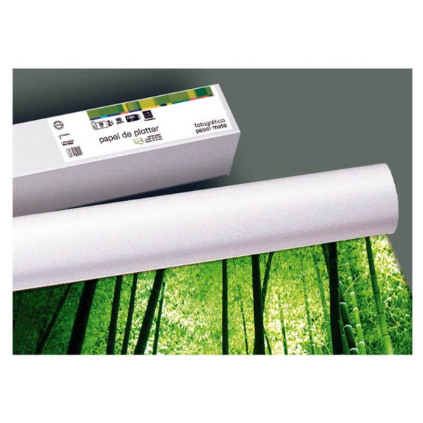 Fabrisa Bobina de Papel para Plotter Mate 140gr - Medidas 610mm x 30m - Prinkweb
