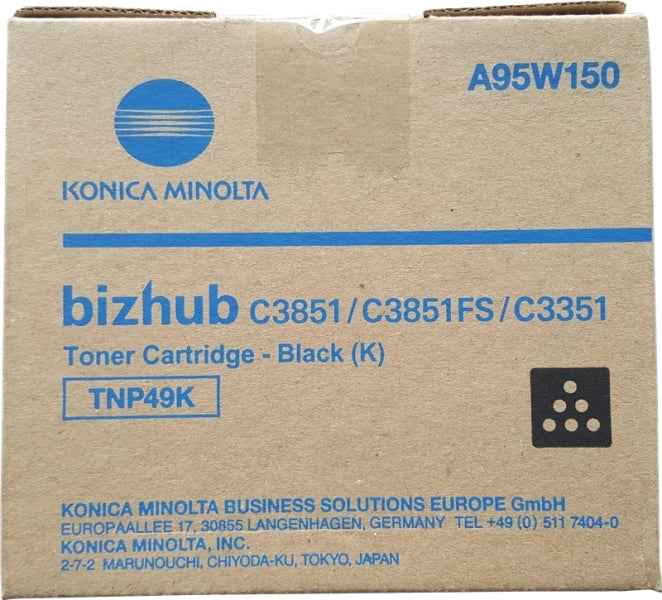 Konica Minolta TNP49 Negro Cartucho de Toner Original - TNP49K/A95W150 - Prinkweb