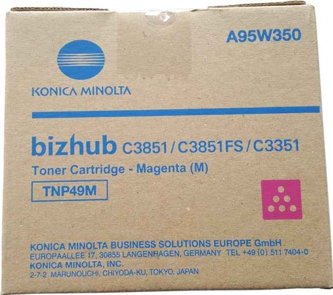 Konica Minolta TNP49 Magenta Cartucho de Toner Original - TNP49M/A95W350 - Prinkweb