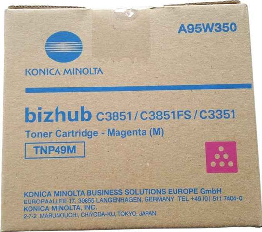 Konica Minolta TNP49 Magenta Cartucho de Toner Original - TNP49M/A95W350 - Prinkweb