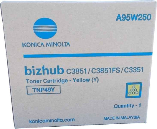 Konica Minolta TNP49 Amarillo Cartucho de Toner Original - TNP49Y/A95W250 - Prinkweb