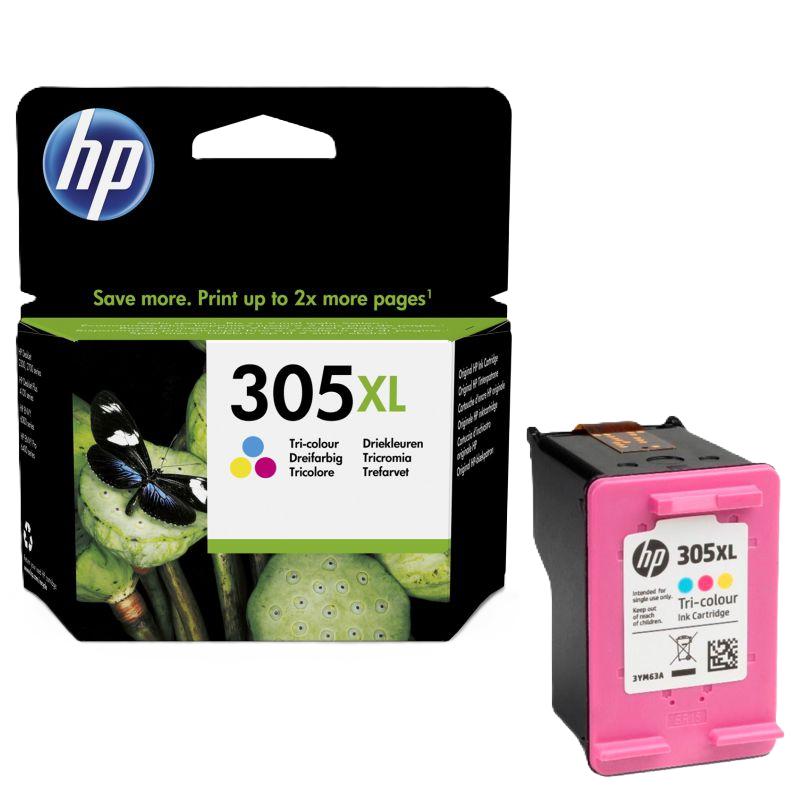 Cartucho HP 305XL Tricolor Original 3YM63AE – 200 páginas