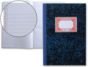 Miquel Rius Cuaderno Cartone Rayado Horizontal Tamaño Folio Natural 100 Hojas sin Numerar - Cubiertas de Carton Contracolado - Lomo de Tela Engomada Azul - Cantidad: 5 - Prinkweb