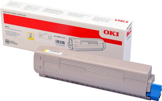 OKI C813 Amarillo Cartucho de Toner Original - 46471113 - Prinkweb