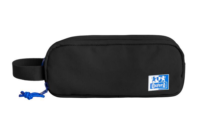 Oxford B-Smart Estuche Portatodo - 3 Compartimentos - Asa Lateral - Fabricado en Material Reciclado - Color Negro - Prinkweb